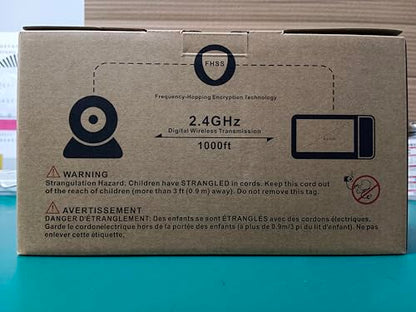Blemil BabyMonitor with Camera and Audio, 6'' IPS Screen Baby Camera Monitor No WiFi, 30-Hrs Battery, ECO, Night Vision,2-Way Talk, Travel Video Baby Monitor Portable