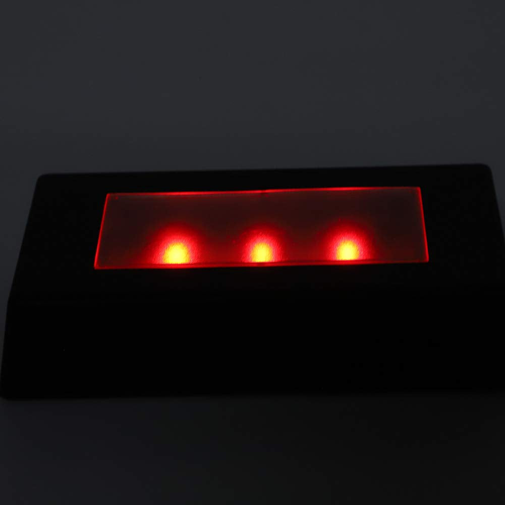 LED Light Base for Glass Art – LED Display Base with RGB Lights, Lighted Base for Crystal 3D Glass Art, USB Powered Rectangle Stand for 3D Crystal Statues