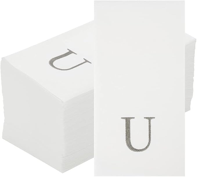 Luxenap 15.8 X 7.9 Inch Linen-Feel Guest Towels, 2000 Lettered Hand Towels