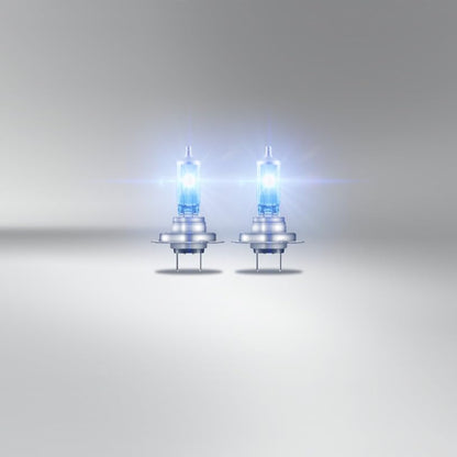 OSRAM COOL BLUE® INTENSE H7, +100% more brightness, up to 5,000K, halogen headlight lamp, LED look, Hanging folding box (2 lamps)