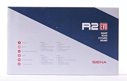 Sena R2 / R2 EVO / (Alexa Built-in) only R2X, Smart Bluetooth and Mesh Intercom Communications Road Cycling Helmet