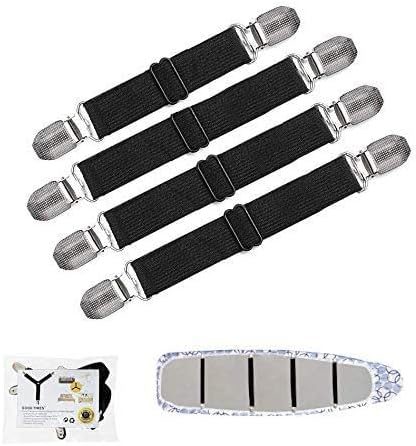 Goodtimes Ironing Board Cover Clips, Adjustable Ironing Board Pad Braces