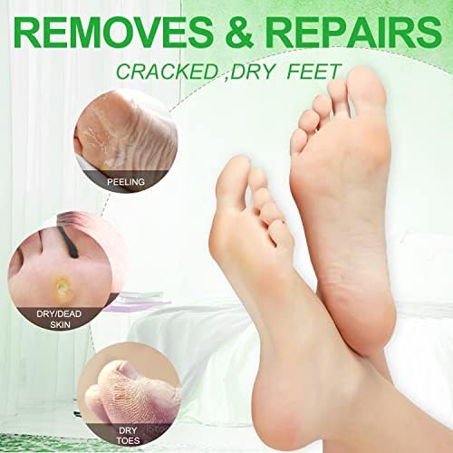 Pedicure Kit Foot Soak Set: Bubble Salt, Sugar Scrub, Massage Mask, Massage Lotion in a Box, 4 Step Foot Spa Kit for Dry Feet,Tired Feet（3 Set Tropical Fruit)