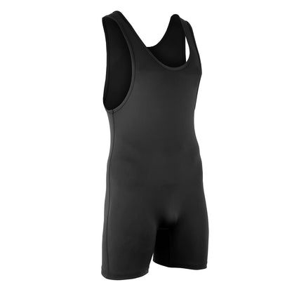 Roar Athletic Men's Wrestling Singlet Suit Bodywear Uniform for Men and Youth, Powerlifting and Exercise Equipment (Black, Youth Medium)