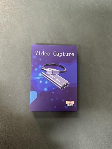 video capture card, Papeaso 4K HDMI to USB capture card, Full HD 1080p video capture device, HDMI Video Game Capture for Editing Video/Games/Streaming/Online Teaching(silver)