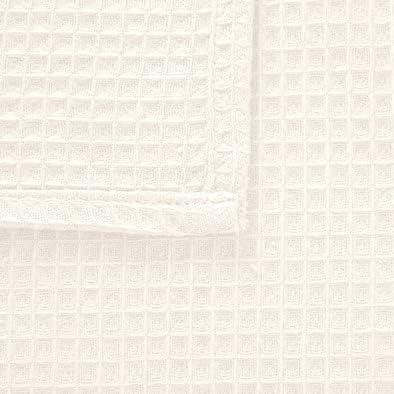 Encasa XO' Waffle Weave Face & Hand Towels – 12"x12", Natural Washcloths Set of