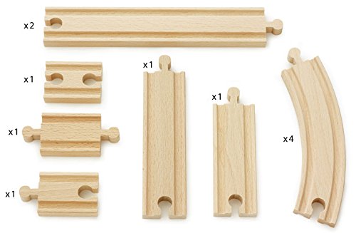 BRIO World Expansion Pack - Beginner Wooden Train Track for Kids Age 3 Years Up - Compatible with all BRIO Railway Sets & Accessories