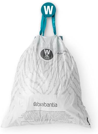 Brabantia PerfectFit Trash Bags Thick Plastic Trash Can Liners