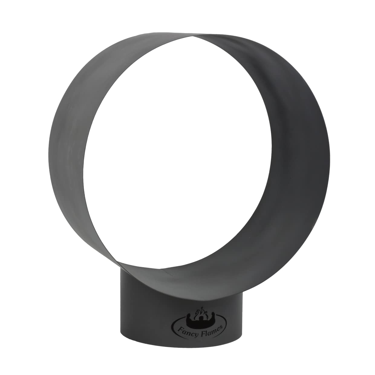 Esschert Design Modern Round Wood Storage, Steel