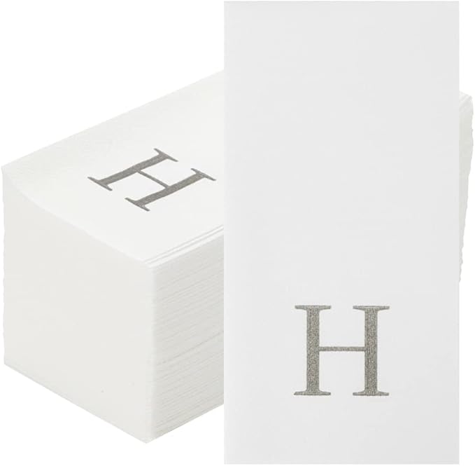 Luxenap 15.8 X 7.9 Inch Linen-Feel Guest Towels, 2000 Lettered Hand Towels