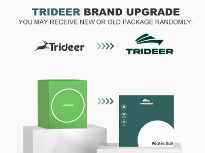 Trideer 9-Inch Pilates Ball with Exercise Guide for Core Strength, Yoga, Stability, Stretching & Physical Therapy