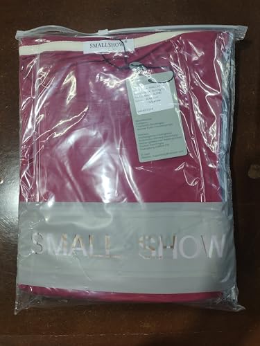 Smallshow Nursing Tops Women's Maternity Long Sleeve Breastfeeding Shirts,Wine/Deep Green/Black,M