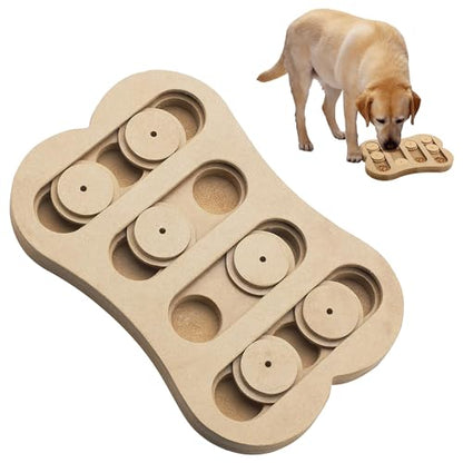 SPOT Ethical Pet Interactive Seek-A-Treat Shuffle Bone Toy Puzzle That Will Improve Your Dog's IQ, Specially Designed for Training Treats
