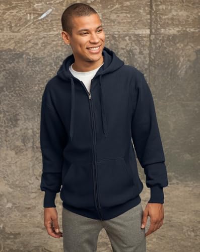 SPORT-TEK Men's Super Heavyweight Full Zip Hooded Sweatshirt XS True Navy