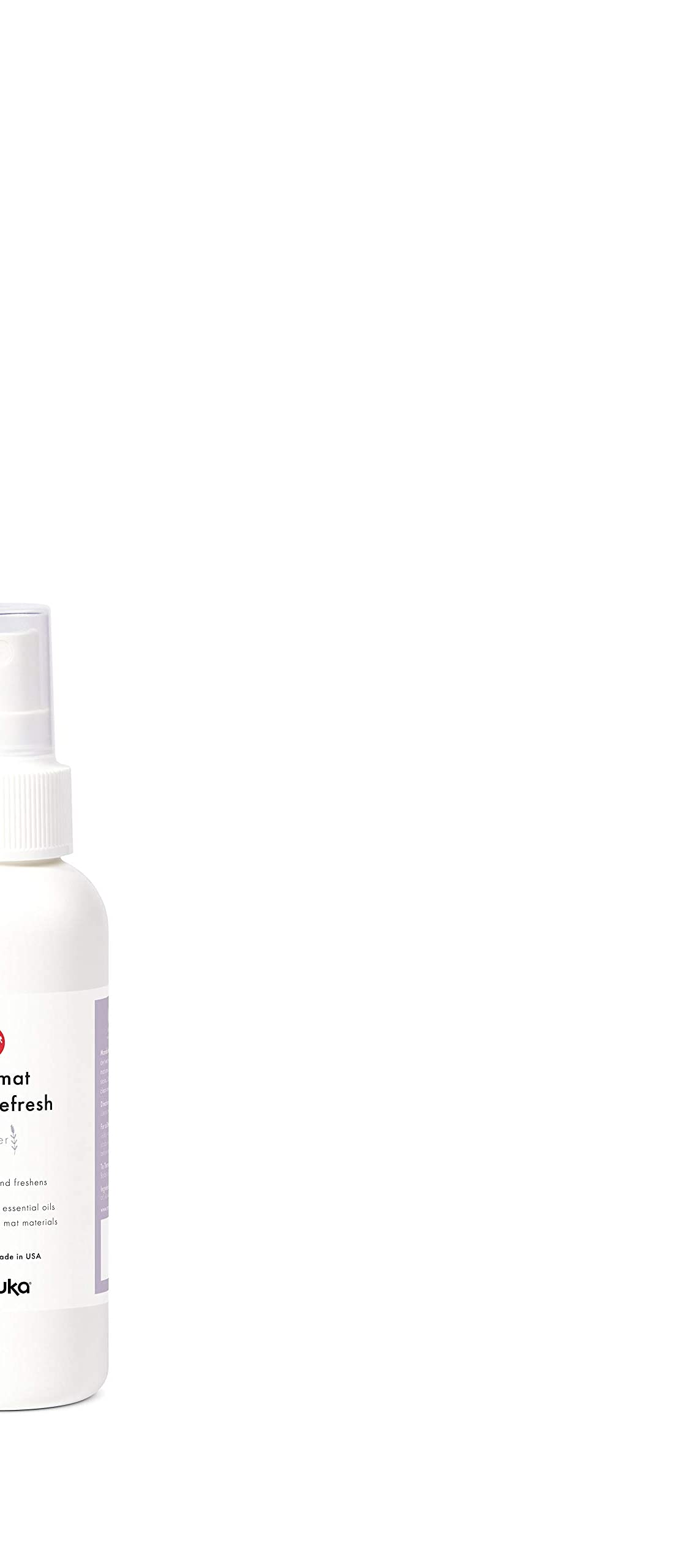 Manduka Yoga Mat Wash and Refresh – 100% Natural Essential Oil Yoga Mat Cleaning Spray, Fitness Equipment and Gym Accessories Cleaner, Non-irritating, Pet Friendly | Lemongrass Scent, 8 oz