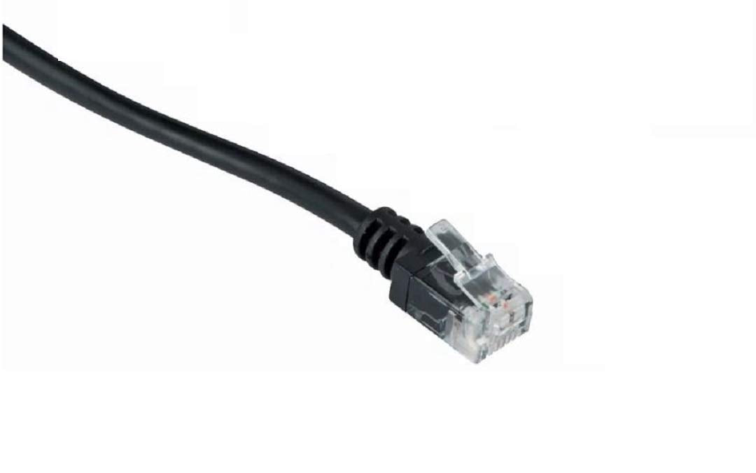 ASNQ 10m ADSL Ultra High Speed Broadband Modem Cable RJ11 to RJ11 Telephone Extension Internet Wire Network Black (Availability in 3m, 5m, 10m, 15m, 20m) (10m)