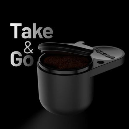 Arcadia Go Rechargeable Portable Turkish Coffee Maker – USB-C Powered, Compact & Cordless, Ideal for Outdoors, Travel, Camping, Office & Home Brewing (Night Black)