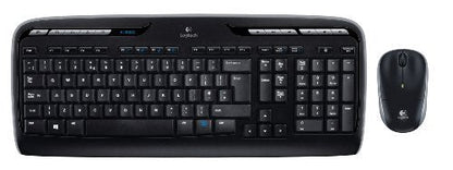 Logitech MK330 Wireless Keyboard and Mouse Combo, AZERTY French Layout - Black