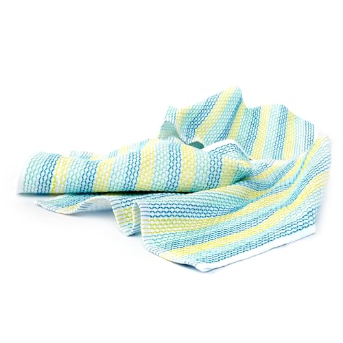 Full Circle Tidy 100% Organic Cotton Dish Cloths, Set of 3, Multicolored