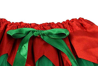Jastore® Girls Layered Stars Sequins Tutu Skirt Princess Ballet Dance Dress (Christmas Tutu Green 1)