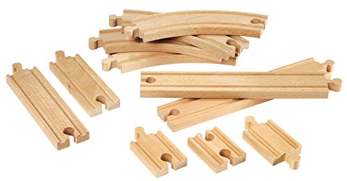 BRIO World Expansion Pack - Beginner Wooden Train Track for Kids Age 3 Years Up - Compatible with all BRIO Railway Sets & Accessories