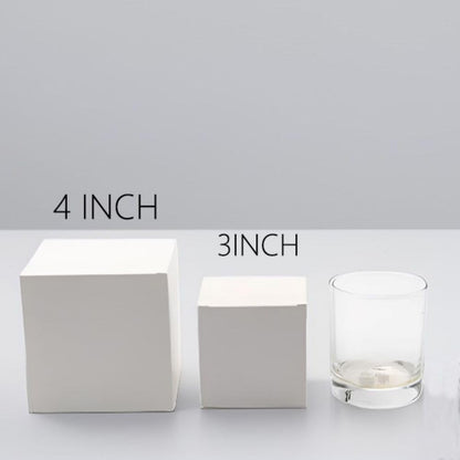 Oletx 25 Pcs White Paper Gift Boxes, Small Candy Boxes Bulk, 4x4x4 inch Gift Box with Lids, Goodie Treat Boxes for Party Favors, Birthday Gifts, Wedding Gifts
