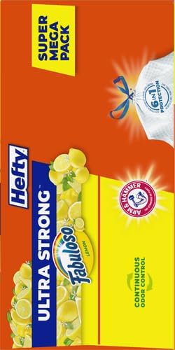 Hefty Ultra Strong 13 Gallon Trash Bags, Tall Kitchen Trash Bags 13 Gallon Size