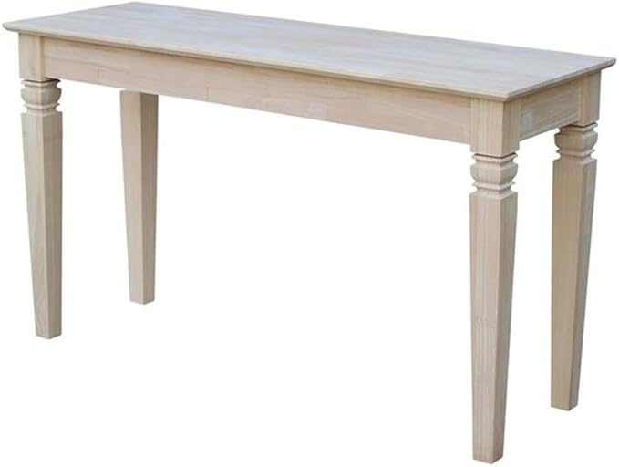 Java Console Table with 2 Drawers, Unfinished