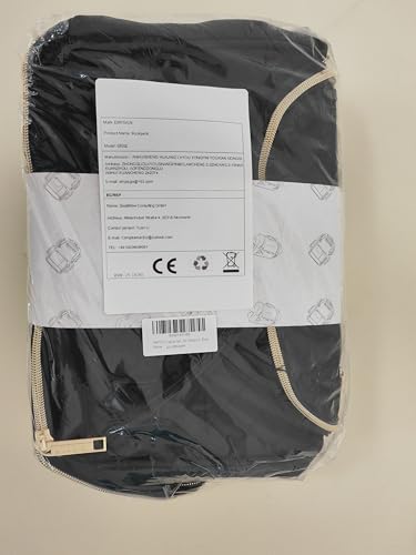 EMPSIGN Womens Backpack Laptop Backpack for Women with USB Charging Port, 15.6 Inch Travel Water Resistant Quilted Backpack, High-Capacity 30L Work Business Computer Backpack, Black