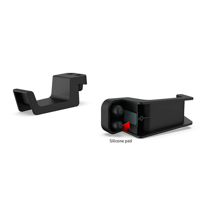 ECHZOVE Headphone Stand for Xbox Series X | Space-Saving Headset Holder/Mount with Non-Slip Clips | Series X Console Design Matching Accessory (Black)