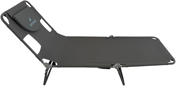 Ostrich Chair Backpack Chaise Chair, Gray