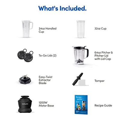 nutribullet Full-Size Blender Combo 1200W – NBF50500 - Dark Gray
