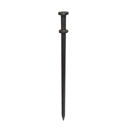 Moose Supply Double Head Tent Stakes, Heavy Duty Steel Outdoor Ground Spikes to Anchor Commercial Inflatables, Party Tents and Camping Shelters, 3/4 Inch x 36 Inch, Pack of 4