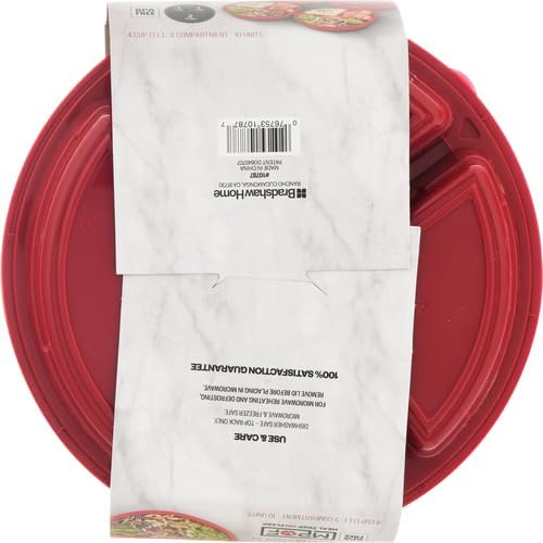 GoodCook Meal Prep Containers Set Microwave & Dishwasher-Safe Round Food