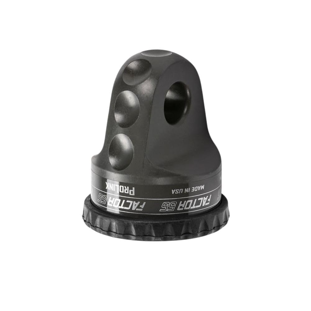Factor 55 00015-06 Prolink Original Shackle Mount Replaces Winch Hook with a Stronger Shackle D Ring Mount Max Load Rating 16,000 lb. Ideal for 4x4 Off Road Adventures - Gray