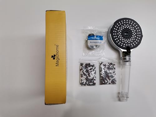Magichome Shower Head, Upgraded Filter Shower Head High Pressure 5 Modes, Universal Hard Water Filter Showerhead with Extra Replaceable Accessories