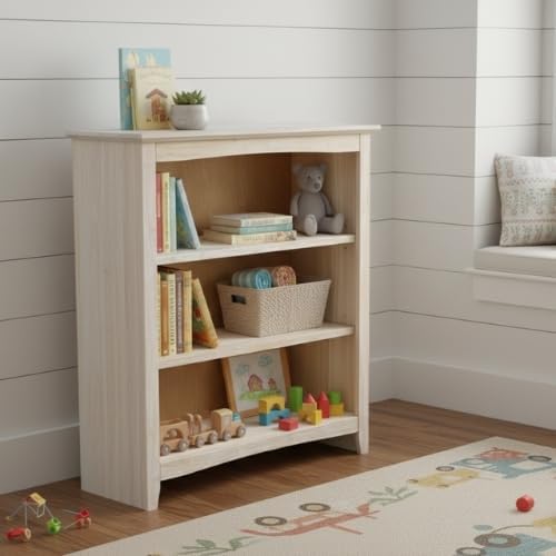 International Concepts Shaker Kids Bookcase, 36-Inch High, Solid Parawood