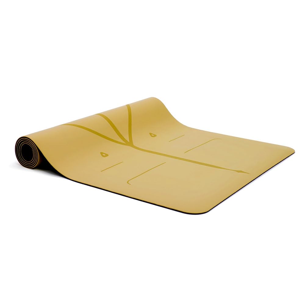 Liforme Original Yoga Mat – Free Yoga Bag Included - Patented Alignment System, Warrior-like Grip, Non-slip, Eco-friendly, sweat-resistant, long, wide, 4.2mm thick mat for comfort