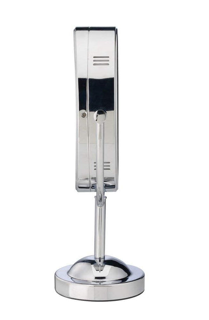 Conair Lighted Makeup Mirror, LED Vanity Mirror, 1X/7X Magnifying Mirror, Double Sided, Corded in Polished Chrome