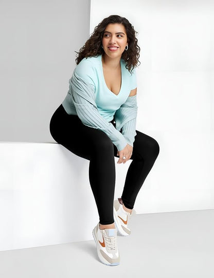 3 Pack Leggings for Women High Waisted No See-Through Tummy Control Soft Yoga Pants Womens Workout Athletic Running Leggings