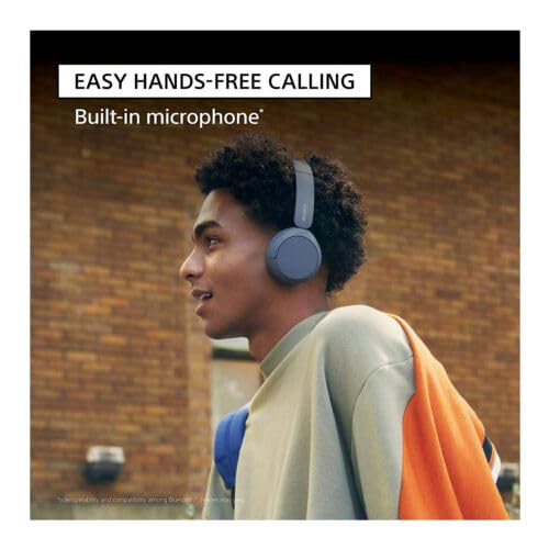 Sony WH-CH520 Compact Easy Carrying Wireless Bluetooth On-Ear Headphones with Microphone (Black)