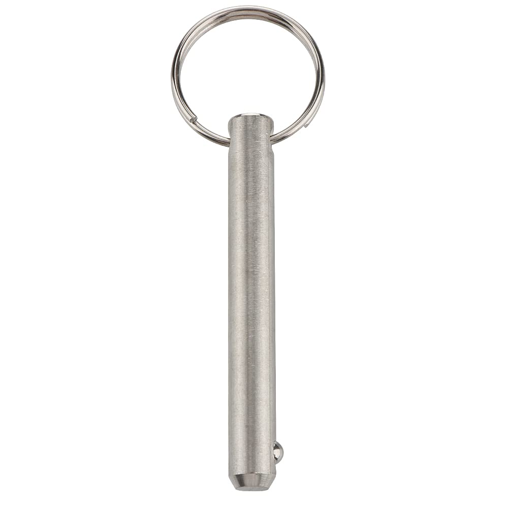 2 Pcs Large Quick Release Pins, Diameter 3/8"(9.5mm), Usable Length 2.4"(61mm), Overall Length 3"(76mm), Full 316 Stainless Steel, Bimini Top Pin, Marine Hardware