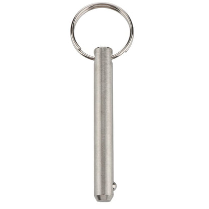 2 Pcs Large Quick Release Pins, Diameter 3/8"(9.5mm), Usable Length 2.4"(61mm), Overall Length 3"(76mm), Full 316 Stainless Steel, Bimini Top Pin, Marine Hardware