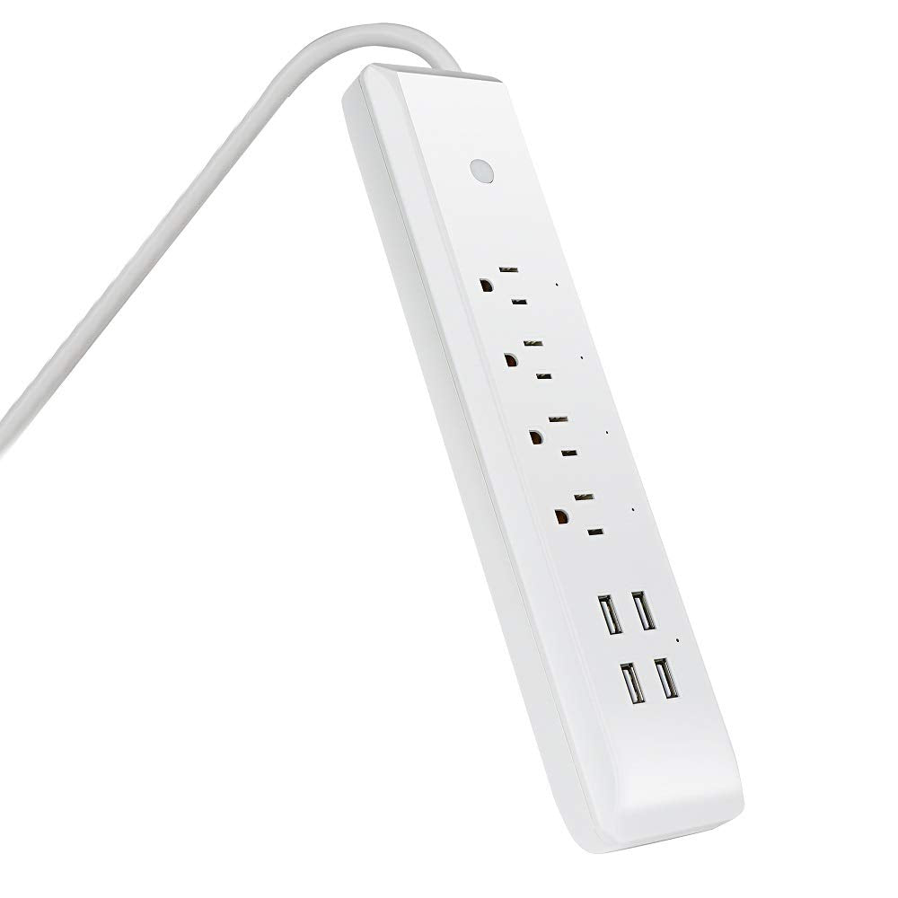 Feit Electric Indoor Smart WiFi Plug Works with Alexa and Google Home, No hub Required, 2.4 Ghz Network Only, Remote Control from Anywhere 15 Amp Smart Outlet Plug, Indoor, White with Night Light