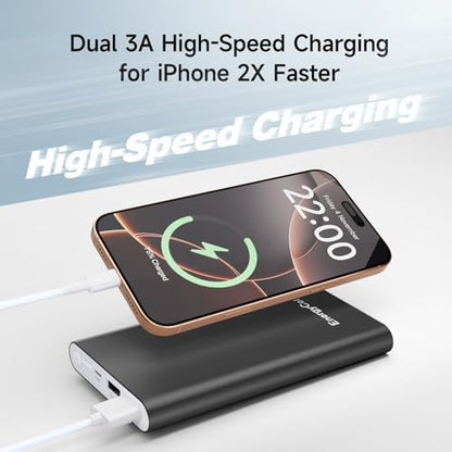 Pilot 4GS Portable Charger 12000mAh Fast Charging Power Bank Dual 3A High-Speed Output Battery Pack Compatible with iPhone 16 15 14 13 12 11 and More (Rose Gold)
