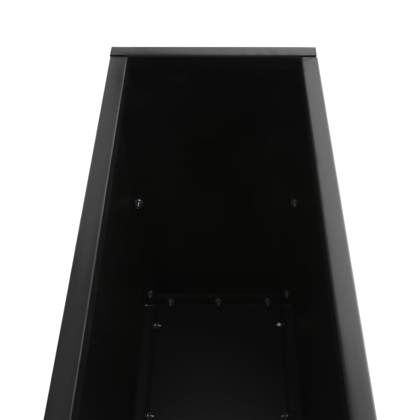 Lemoeyes Heavy Duty Steel Planter Box 38”x12”x24”, Tall Metal Cube Planter for Indoor Outdoor Plants, Garden Box with Drainage Holes & Reinforced Edges for Trees Flowers (Black, 38x12x24in)