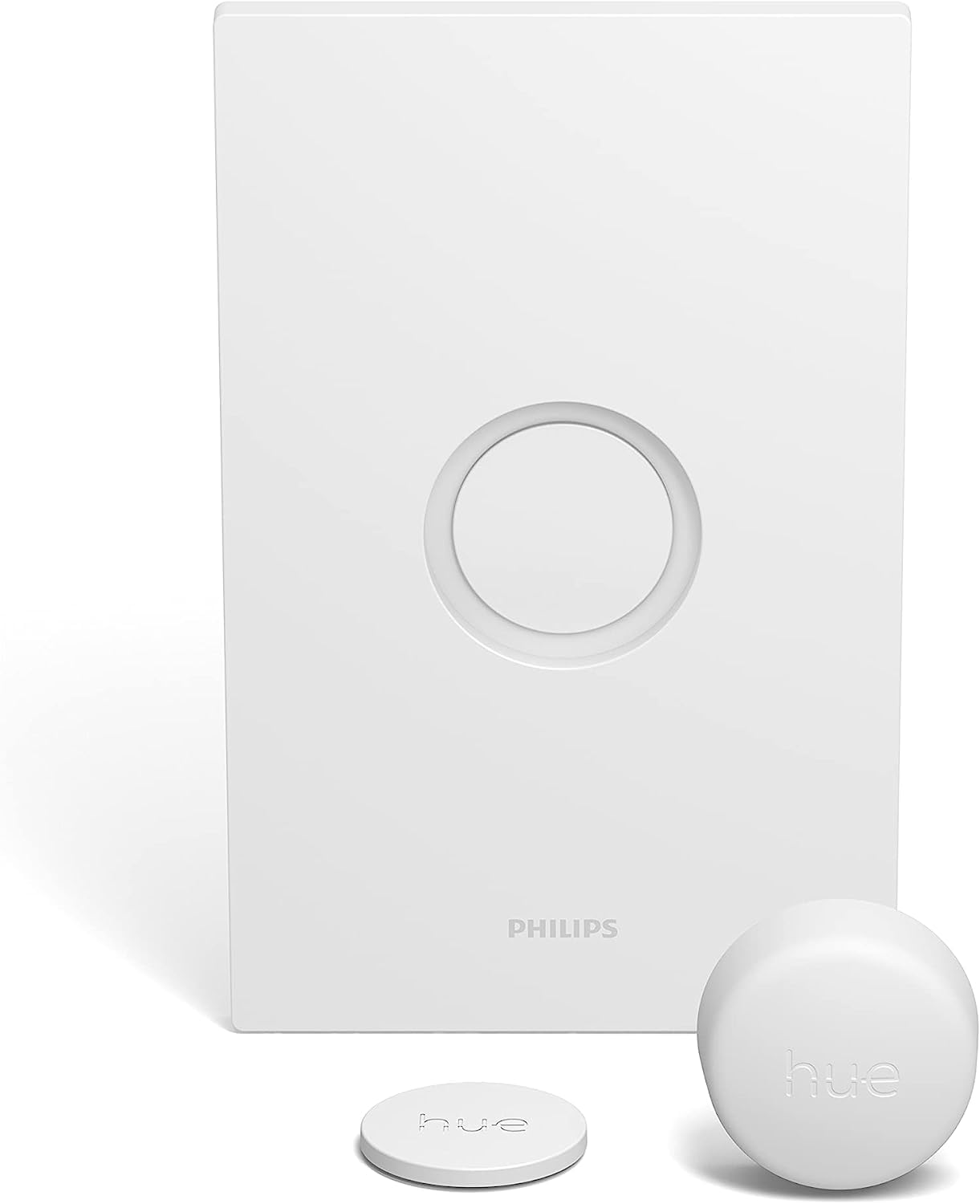 Philips Hue Wall Tap Dial Light Switch, Portable, White - 1 Pack - Requires Hue Lights and Hue Bridge - Smart Home - Easy, No-Wire Installation