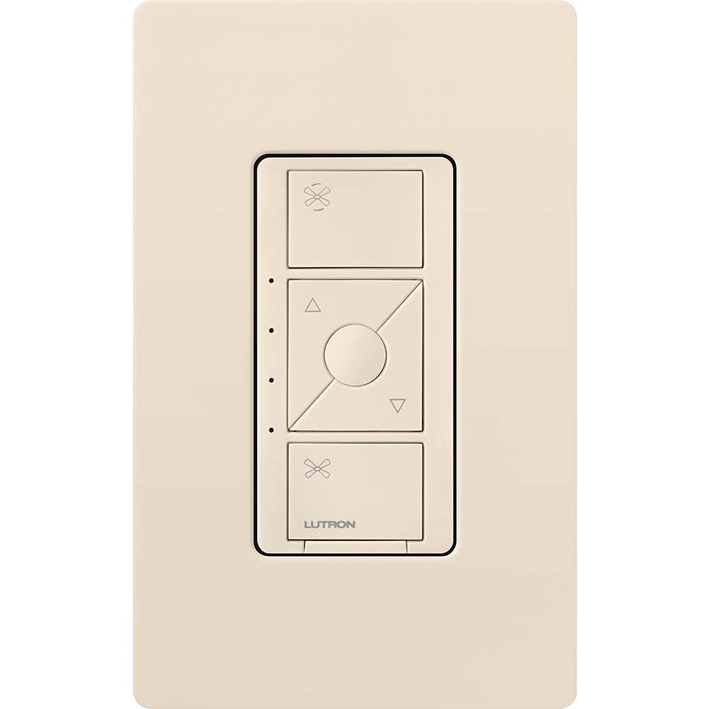 Lutron Caseta Smart Fan Speed Control Switch (Lutron Smart Hub Required), Single-Pole, PD-FSQN-WH, White