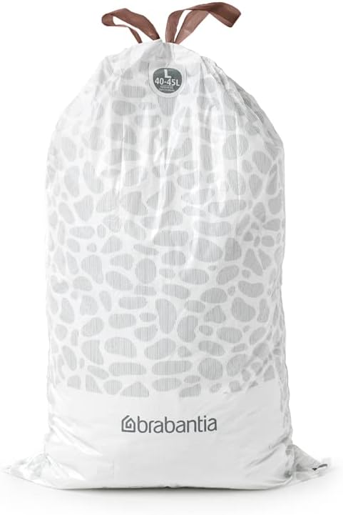 Brabantia PerfectFit Trash Bags Thick Plastic Trash Can Liners