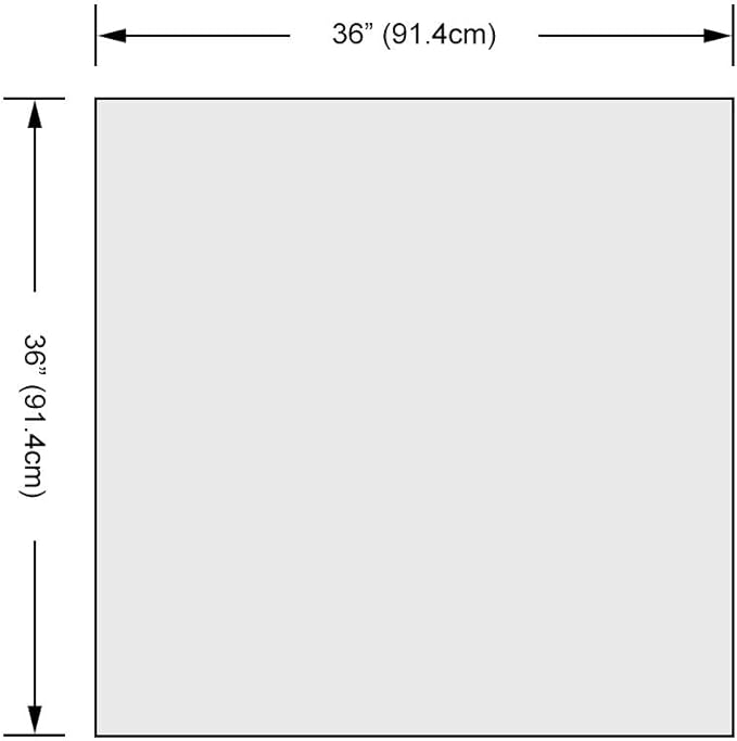 Dulles Glass 36 inch Square Glass Table Top